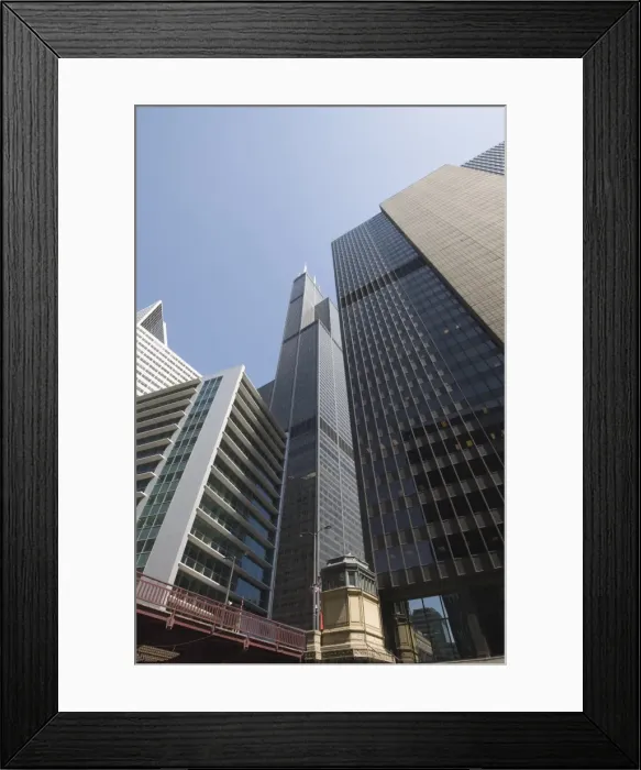 Framed Print : Sears Tower, center, Chicago, Illinois, United States of America, North America Framed Print : Sears Tower, center, Chicago, Illinois, United States of America, North America
