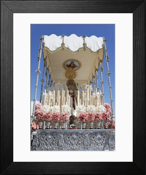Framed Print : Float of the Virgin Mary, Easter Sunday procession at the end of Semana Santa (Holy Week) Framed Print : Float of the Virgin Mary, Easter Sunday procession at the end of Semana Santa (Holy Week)