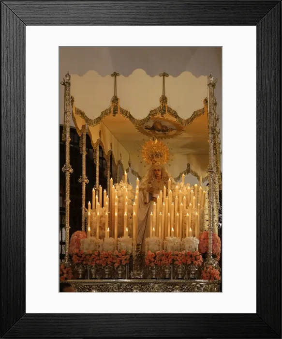 Framed Print : Float of the Virgin Mary, Easter Sunday procession at the end of Semana Santa (Holy Week) Framed Print : Float of the Virgin Mary, Easter Sunday procession at the end of Semana Santa (Holy Week)