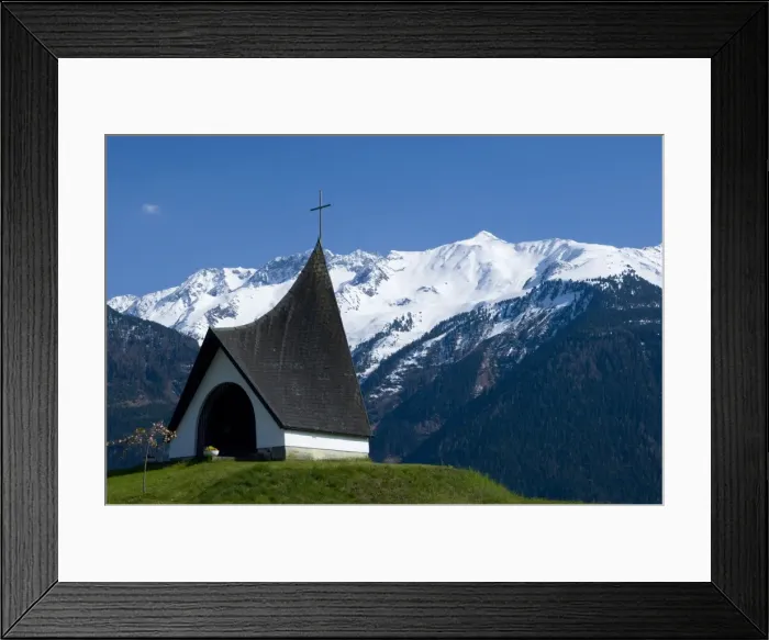 Framed Print : Church in the meadows near Mieming, Sonnenterrasse, Austria, Europe Framed Print : Church in the meadows near Mieming, Sonnenterrasse, Austria, Europe