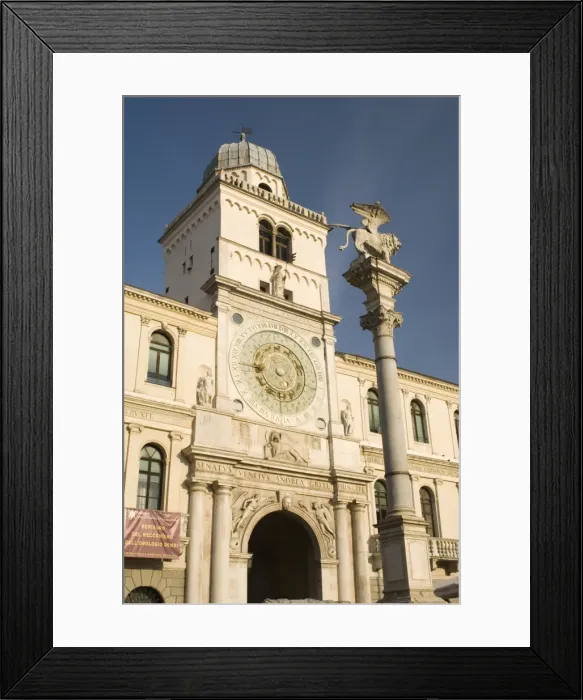 Framed Print : Torre del Orologico, and St. Marks Lion Column, Padua, Veneto, Italy, Europe Framed Print : Torre del Orologico, and St. Marks Lion Column, Padua, Veneto, Italy, Europe