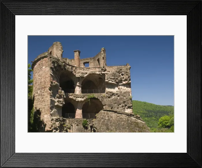 Framed Print : Part of the castle ruin, Heidelberg, Baden-Wurttemberg, Germany, Europe Framed Print : Part of the castle ruin, Heidelberg, Baden-Wurttemberg, Germany, Europe