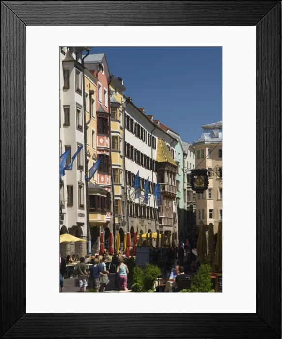 Framed Print : Old city centre and the Golden Roof, Innsbruck, Austria, Europe Framed Print : Old city centre and the Golden Roof, Innsbruck, Austria, Europe