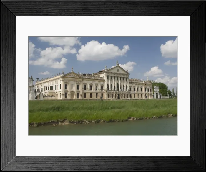 Framed Print : The Villa Pisani, designed by F. M. Preti, main reception room has a fresco by G Framed Print : The Villa Pisani, designed by F. M. Preti, main reception room has a fresco by G