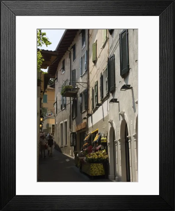 Framed Print : A fruit shop in the old town of Limone, Lake Garda, Lombardy, Italy, Europe Framed Print : A fruit shop in the old town of Limone, Lake Garda, Lombardy, Italy, Europe