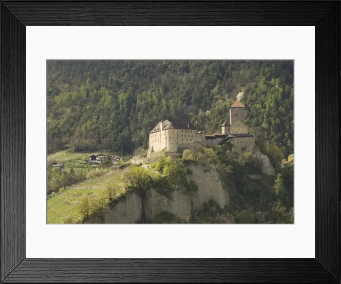 Framed Print : The Castle at Dorf Tyrol, Sud Tyrol, Italy, Europe Framed Print : The Castle at Dorf Tyrol, Sud Tyrol, Italy, Europe