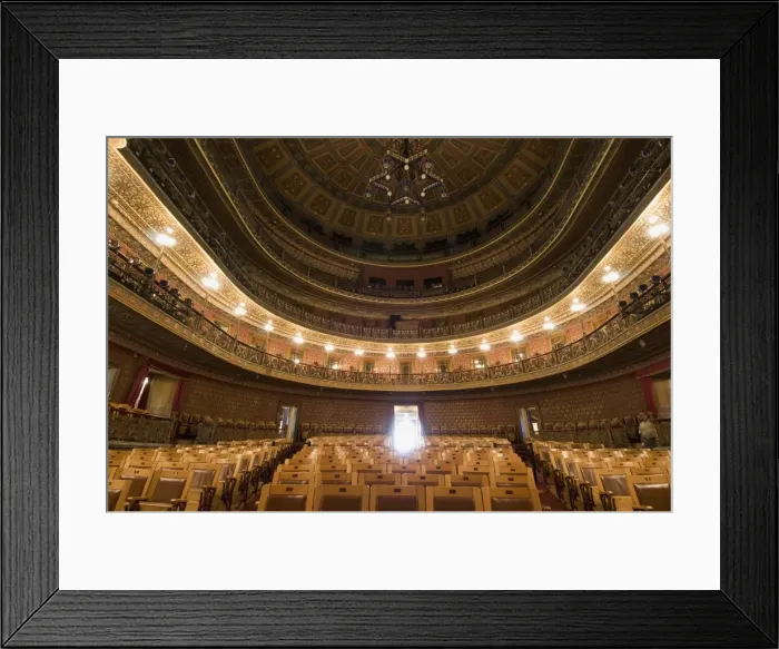 Framed Print : Theater Teatro Juarez famous for its architectural mixtures in Guanajuato Framed Print : Theater Teatro Juarez famous for its architectural mixtures in Guanajuato