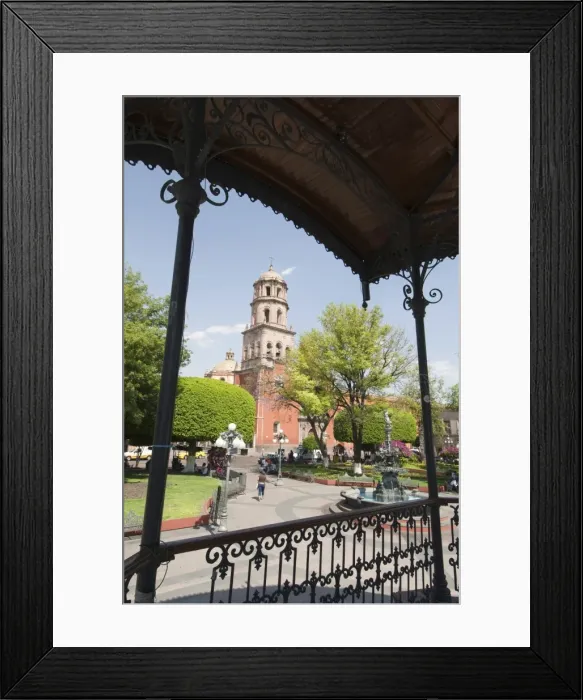 Framed Print : Tower of the convent church of San Francisco, Santiago de Queretaro (Queretaro)