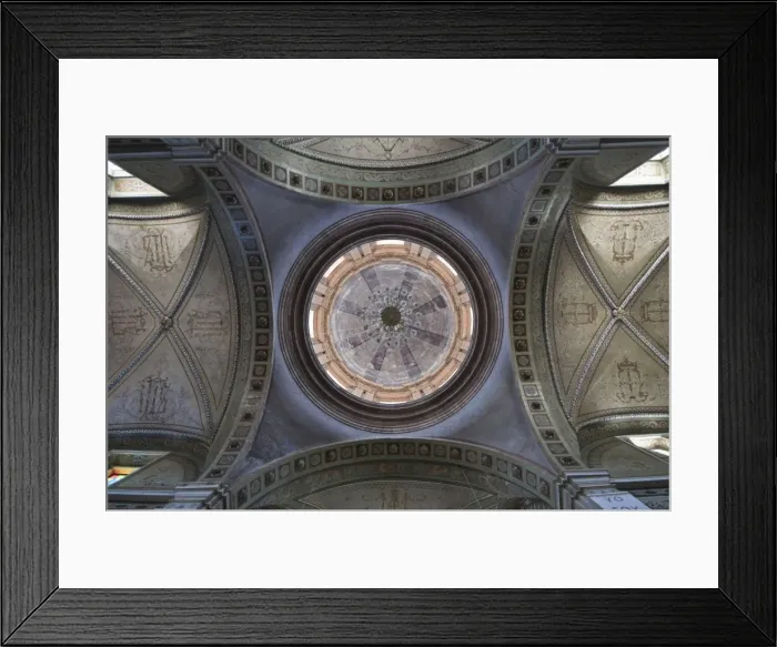 Framed Print : Dome inside Iglesia San Pedro, the main church at Mineral de Pozos (Pozos) Framed Print : Dome inside Iglesia San Pedro, the main church at Mineral de Pozos (Pozos)