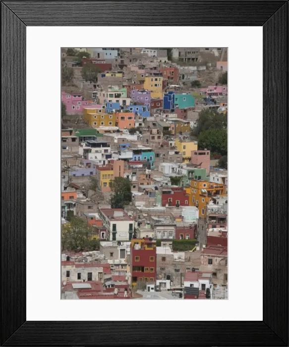 Framed Print : Colourful buildings, Guanajuato, Guanajuato State, Mexico, North America Framed Print : Colourful buildings, Guanajuato, Guanajuato State, Mexico, North America