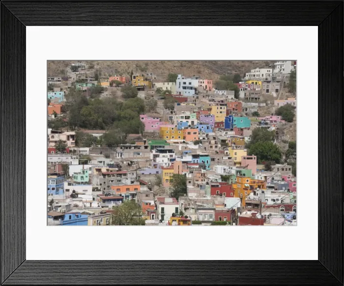 Framed Print : Colourful buildings, Guanajuato, Guanajuato State, Mexico, North America Framed Print : Colourful buildings, Guanajuato, Guanajuato State, Mexico, North America