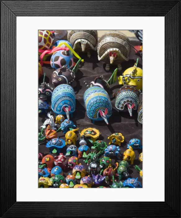 Framed Print : Colourful wooden animals for sale in Guanajuato, Guanajuato State, Mexico, North America Framed Print : Colourful wooden animals for sale in Guanajuato, Guanajuato State, Mexico, North America