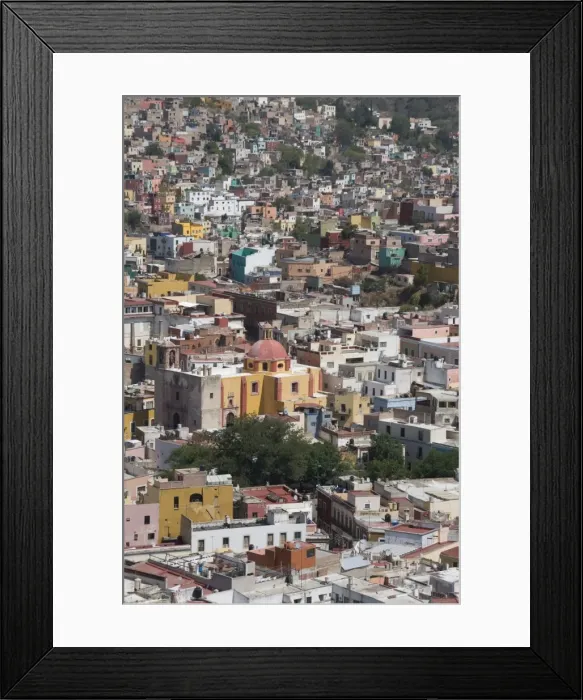Framed Print : View of colourful buildings, Guanajuato, Guanajuato State, Mexico, North America Framed Print : View of colourful buildings, Guanajuato, Guanajuato State, Mexico, North America