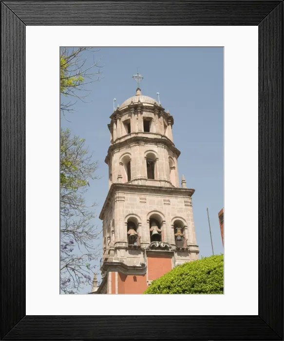 Framed Print : Tower of the convent church of San Francisco, Santiago de Queretaro (Queretaro) Framed Print : Tower of the convent church of San Francisco, Santiago de Queretaro (Queretaro)