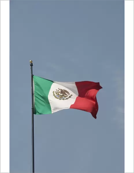 Mexican flag, Queretaro, Queretaro State, Mexico, North America