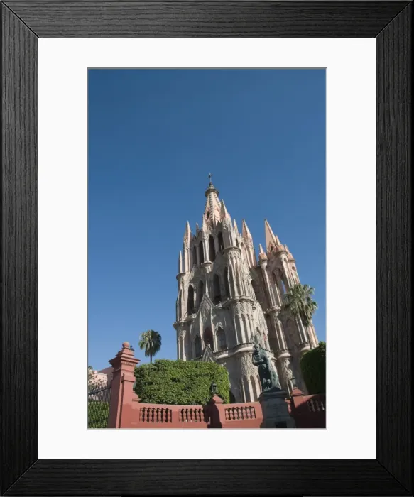 Framed Print : La Parroquia, church notable for its fantastic Neo-Gothic exterior, San Miguel de Allende Framed Print : La Parroquia, church notable for its fantastic Neo-Gothic exterior, San Miguel de Allende