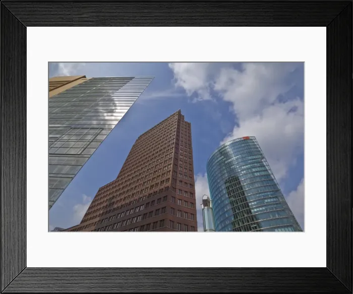 Framed Print : New modern buildings in Potsdamer Platz, Berlin, Germany, Europe Framed Print : New modern buildings in Potsdamer Platz, Berlin, Germany, Europe