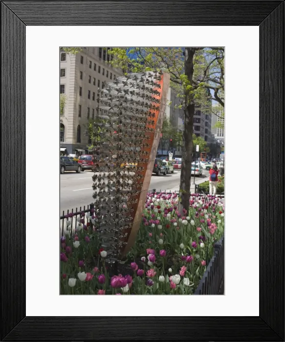 Framed Print : Kinetic sculpture on North Michigan Avenue, the Magnificent Mile, Chicago Framed Print : Kinetic sculpture on North Michigan Avenue, the Magnificent Mile, Chicago