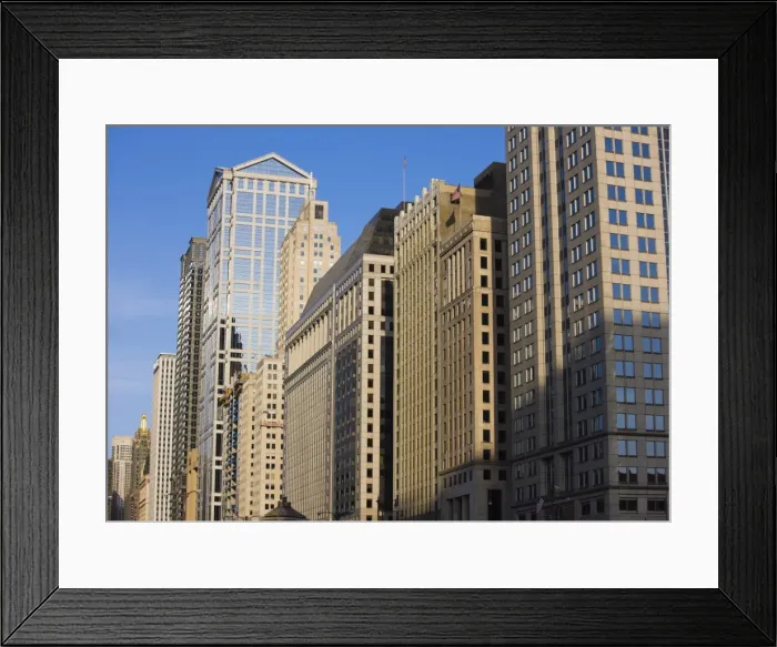 Framed Print : Buildings along West Wacker Drive, Chicago, Illinois, United States of America Framed Print : Buildings along West Wacker Drive, Chicago, Illinois, United States of America