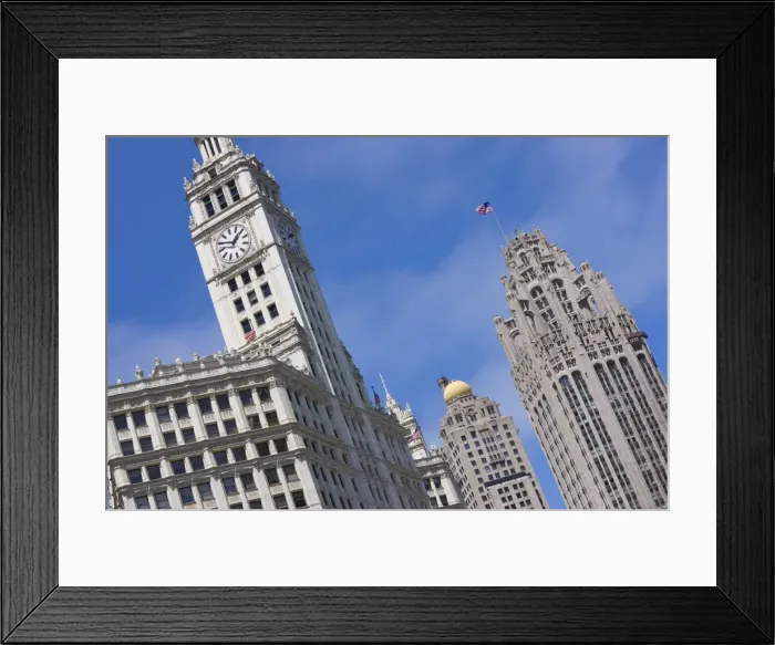 Framed Print : The Wrigley Building and Tribune Tower, North Michigan Avenue, the Magnificent Mile Framed Print : The Wrigley Building and Tribune Tower, North Michigan Avenue, the Magnificent Mile