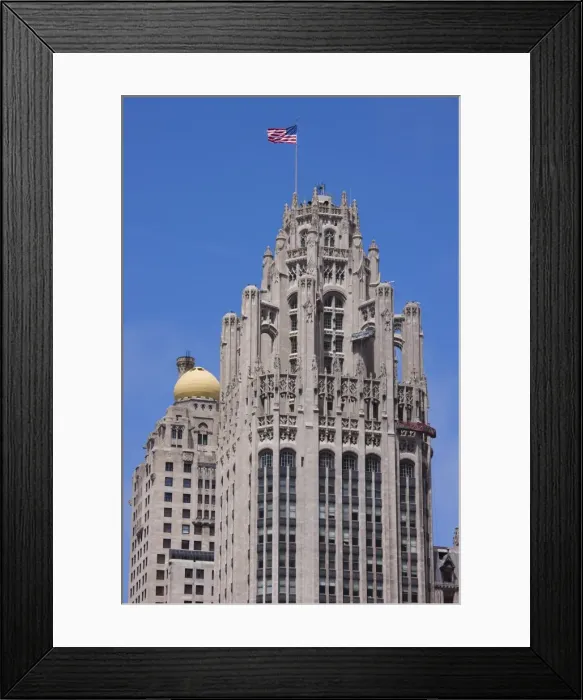 Framed Print : Tribune Tower, Gothic architecture, North Michigan Avenue, the Magnificent Mile