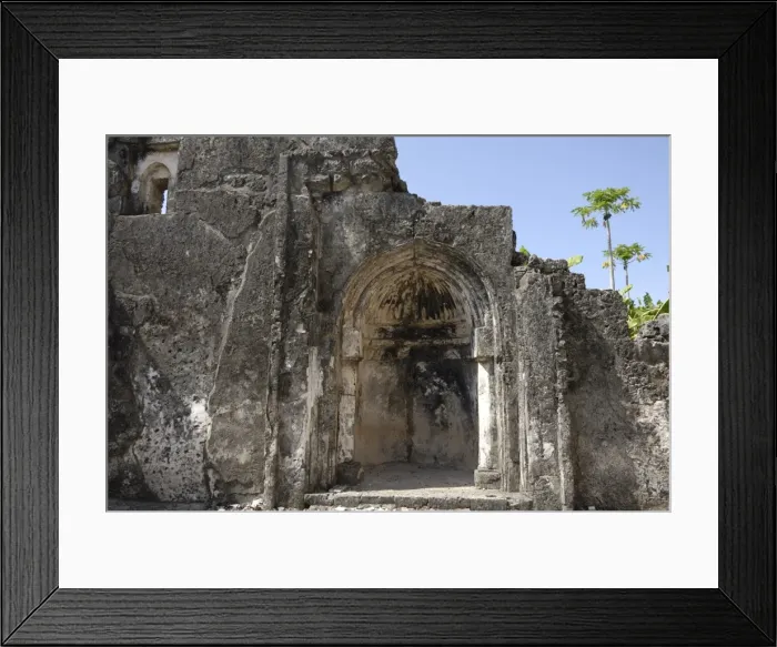 Framed Print : The great mosque, Kilwa Kisiwani Island, UNESCO World Heritage Site, Tanzania Framed Print : The great mosque, Kilwa Kisiwani Island, UNESCO World Heritage Site, Tanzania