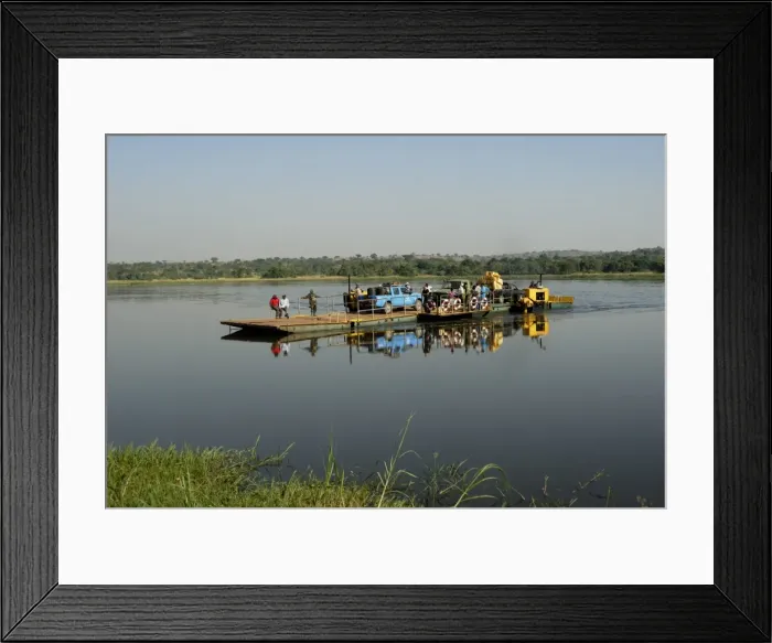 Framed Print : Paraa Ferry, Murchison Falls National Park, Uganda, East Africa, Africa Framed Print : Paraa Ferry, Murchison Falls National Park, Uganda, East Africa, Africa