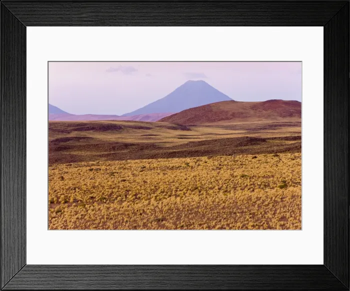 Framed Print : The altiplano at an altitude of over 4000m looking towards Volcan Chiliques at 5727m Framed Print : The altiplano at an altitude of over 4000m looking towards Volcan Chiliques at 5727m
