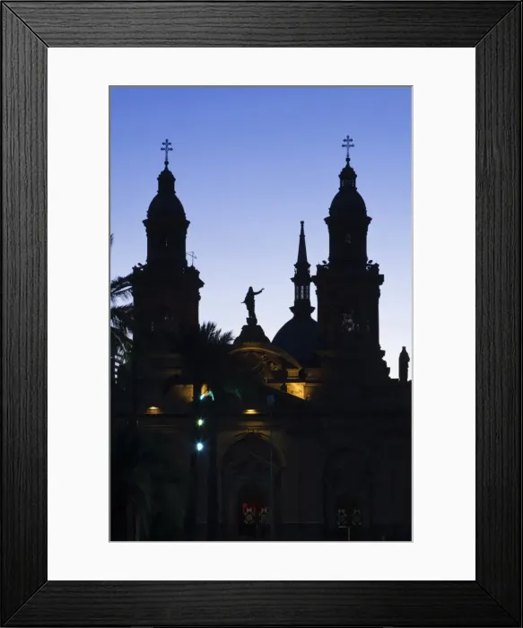 Framed Print : Santiago Cathedral, Santiago, Chile, South America Framed Print : Santiago Cathedral, Santiago, Chile, South America