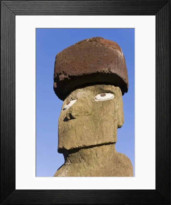 Framed Print : Ahu Ko Te Riku, the only topknotted and eyeballed Moai on the Island, Rapa Nui Framed Print : Ahu Ko Te Riku, the only topknotted and eyeballed Moai on the Island, Rapa Nui