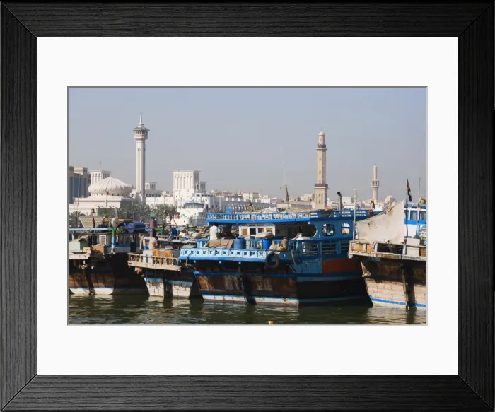 Framed Print : The Creek and Bur Dubai, Dubai, United Arab Emirates, Middle East Framed Print : The Creek and Bur Dubai, Dubai, United Arab Emirates, Middle East