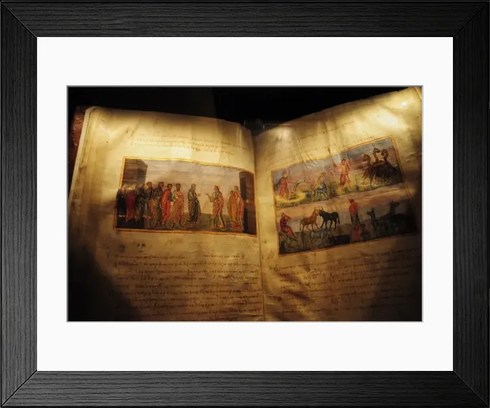 Framed Print : The Book of Job dating from the 11th century, Monastery of St. Catherine Framed Print : The Book of Job dating from the 11th century, Monastery of St. Catherine