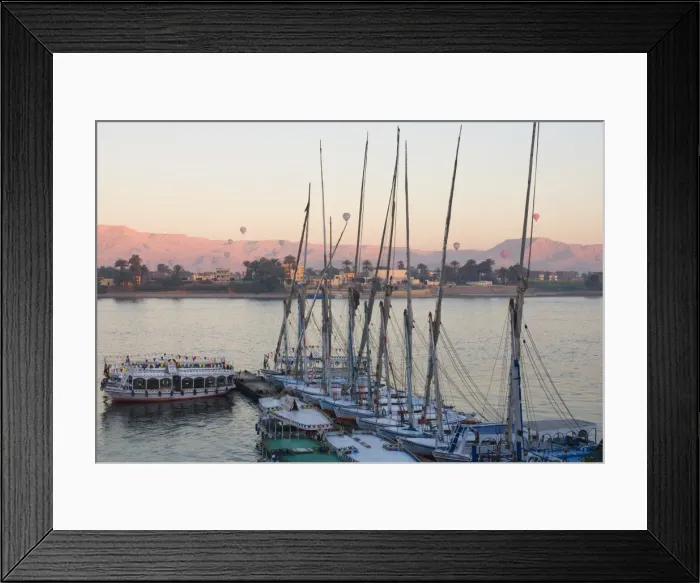 Framed Print : Boats (feluccas) on the Nile, Luxor, Thebes, Middle Egypt, Egypt, North Africa, Africa Framed Print : Boats (feluccas) on the Nile, Luxor, Thebes, Middle Egypt, Egypt, North Africa, Africa