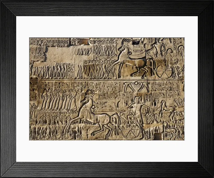 Framed Print : Wall relief, Temple of Amun at Karnak, Thebes, UNESCO World Heritage Site Framed Print : Wall relief, Temple of Amun at Karnak, Thebes, UNESCO World Heritage Site