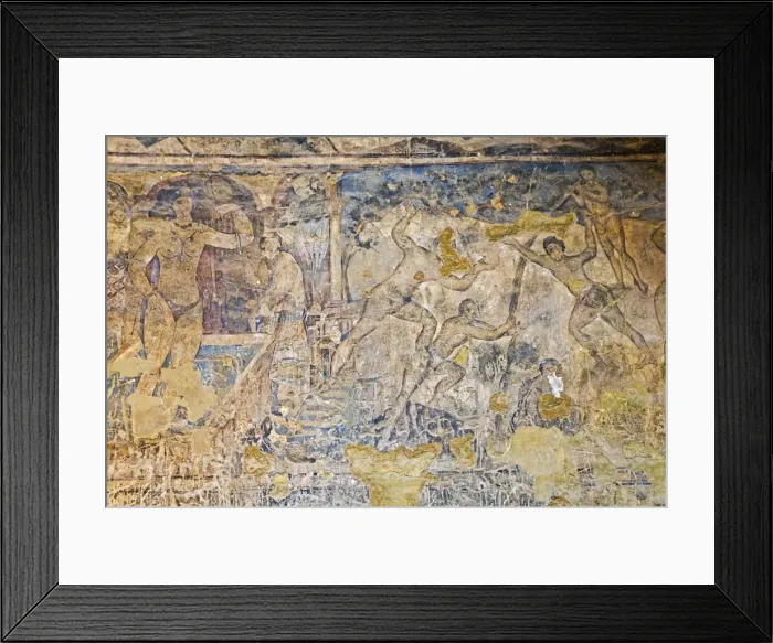 Framed Print : Wall paintings in the Qusayr Amra (Quseir Amra) bathhouse, UNESCO World Heritage Site Framed Print : Wall paintings in the Qusayr Amra (Quseir Amra) bathhouse, UNESCO World Heritage Site