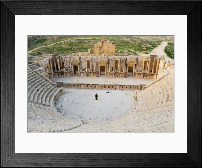 Framed Print : The South Theatre, Jerash, Roman City of the Decapolis, Jordan, Middle East Framed Print : The South Theatre, Jerash, Roman City of the Decapolis, Jordan, Middle East