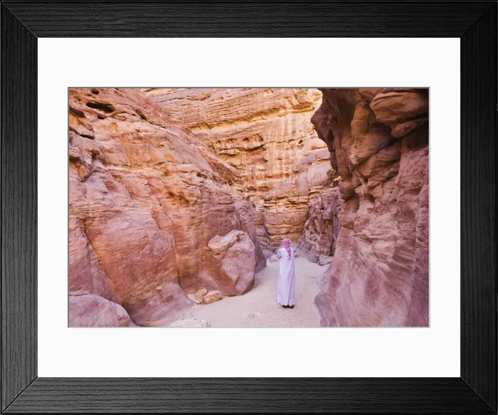 Framed Print : Bedouin man in the Colored Canyon, near Nuweiba, Sinai, Egypt, North Africa, Africa Framed Print : Bedouin man in the Colored Canyon, near Nuweiba, Sinai, Egypt, North Africa, Africa