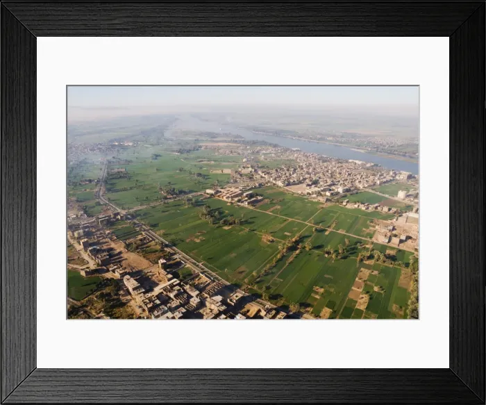Framed Print : Luxor and the River Nile, Thebes, Egypt, North Africa, Africa Framed Print : Luxor and the River Nile, Thebes, Egypt, North Africa, Africa