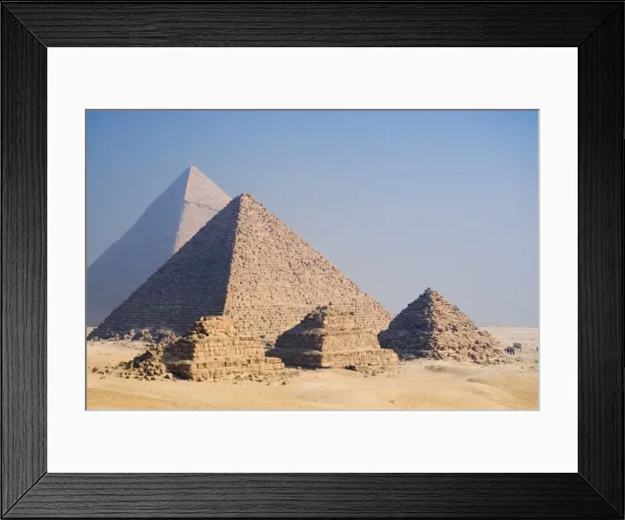 Framed Print : The Pyramids of Giza, Giza, UNESCO World Heritage Site, near Cairo, Egypt Framed Print : The Pyramids of Giza, Giza, UNESCO World Heritage Site, near Cairo, Egypt