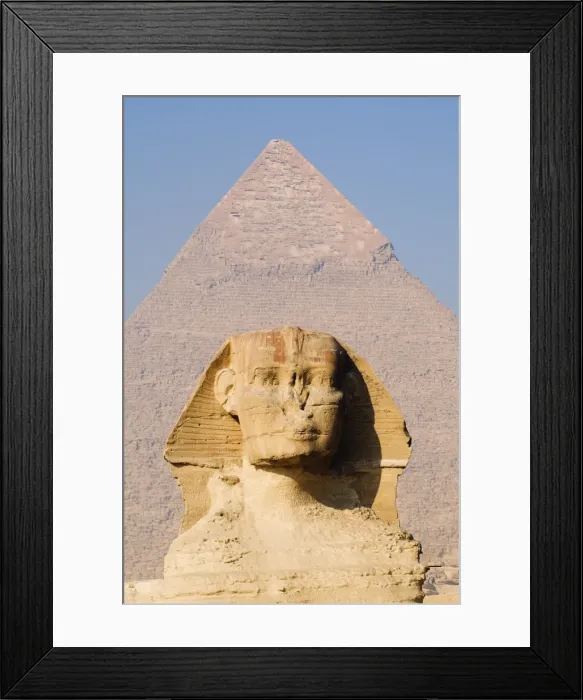 Framed Print : The Sphynx and the Pyramid of Khafre (Chephren), Giza, UNESCO World Heritage Site Framed Print : The Sphynx and the Pyramid of Khafre (Chephren), Giza, UNESCO World Heritage Site