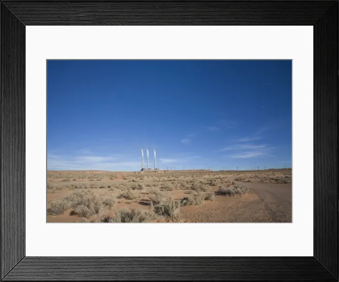 Framed Print : Navajo Generating Station, near Lake Powell and Antelope Canyon, Arizona Framed Print : Navajo Generating Station, near Lake Powell and Antelope Canyon, Arizona