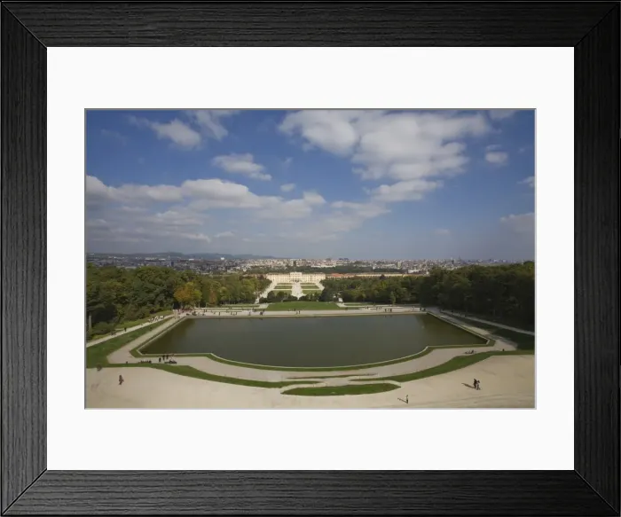 Framed Print : View of Schonbrunn Palace, UNESCO World Heritage Site, from the Gloriette Framed Print : View of Schonbrunn Palace, UNESCO World Heritage Site, from the Gloriette