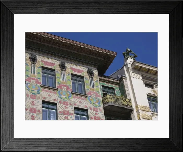 Framed Print : Majolika House, Linke Wienzeile, Vienna, Austria, Europe Framed Print : Majolika House, Linke Wienzeile, Vienna, Austria, Europe