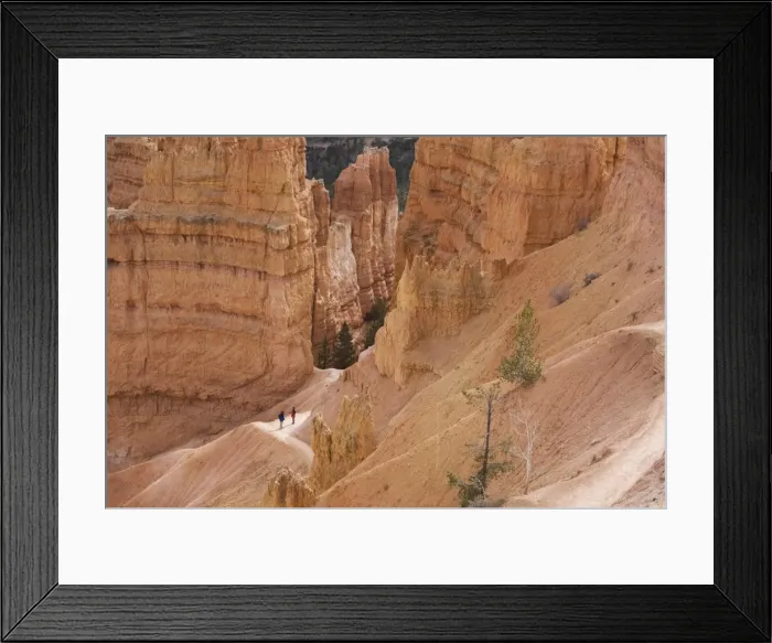 Framed Print : People on trail, Bryce Canyon National Park, Utah, United States of America Framed Print : People on trail, Bryce Canyon National Park, Utah, United States of America