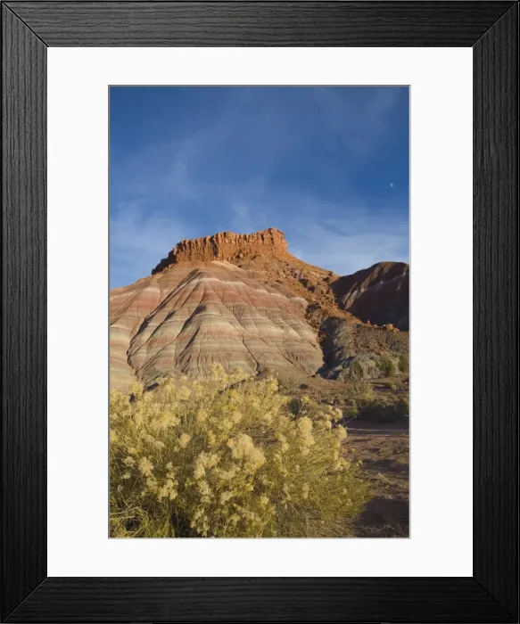 Framed Print : Moon over Paria Movie Set at sunset, Grand Staircase-Escalante National Monument Framed Print : Moon over Paria Movie Set at sunset, Grand Staircase-Escalante National Monument