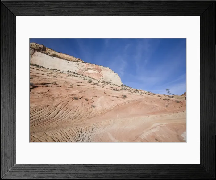 Framed Print : Slick rock, Zion National Park in autumn, Utah, United States of America, North America Framed Print : Slick rock, Zion National Park in autumn, Utah, United States of America, North America
