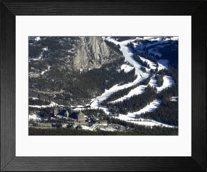 Framed Print : Views of the Chateau Lake Louise Hotel and Bow Valley from the top of Sulphur Mountain Framed Print : Views of the Chateau Lake Louise Hotel and Bow Valley from the top of Sulphur Mountain