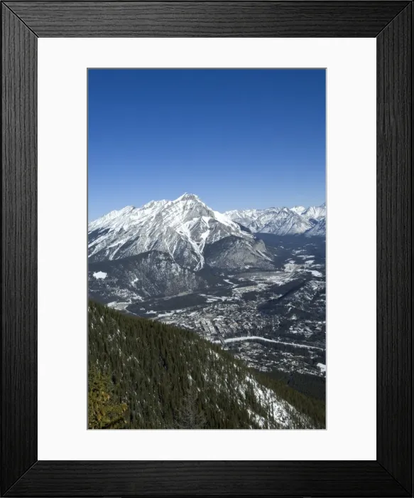 Framed Print : Views of Banff and the Bow Valley surrounded by the Rocky Mountains from the top of Sulphur Mountain, Banff National Park, UNESCO World Heritage Site, Alberta, Canada Framed Print : Views of Banff and the Bow Valley surrounded by the Rocky Mountains from the top of Sulphur Mountain, Banff National Park, UNESCO World Heritage Site, Alberta, Canada