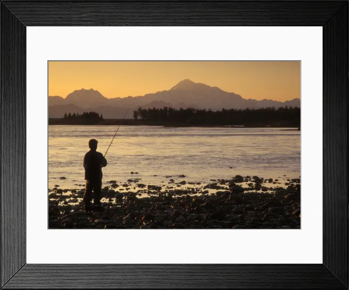 Framed Print : Boy fishing Framed Print : Boy fishing