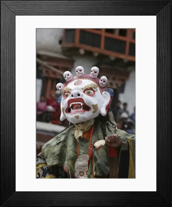 Framed Print : Lama dancing, Ladakh, India, Asia Framed Print : Lama dancing, Ladakh, India, Asia